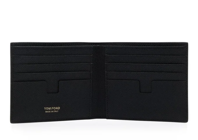 Small Grain Leather Bifold Wallet