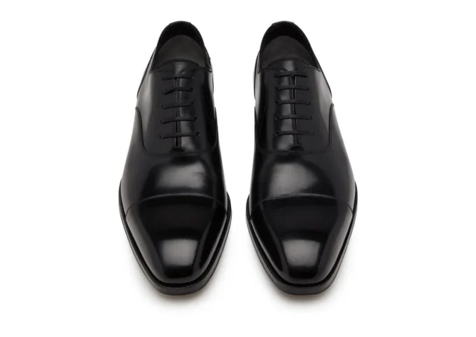 Smooth Leather Elkan Cap Toe Lace Ups