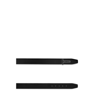 Smooth Leather Enamel Buckle T Belt Smooth Leather Enamel Buckle T Belt