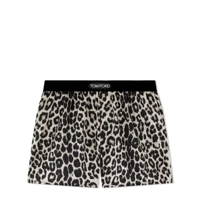 Snow Leopard Silk Boxers Snow Leopard Silk Boxers