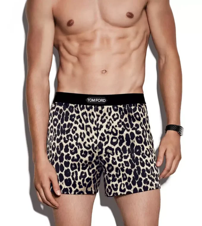 Snow Leopard Silk Boxers Snow Leopard Silk Boxers