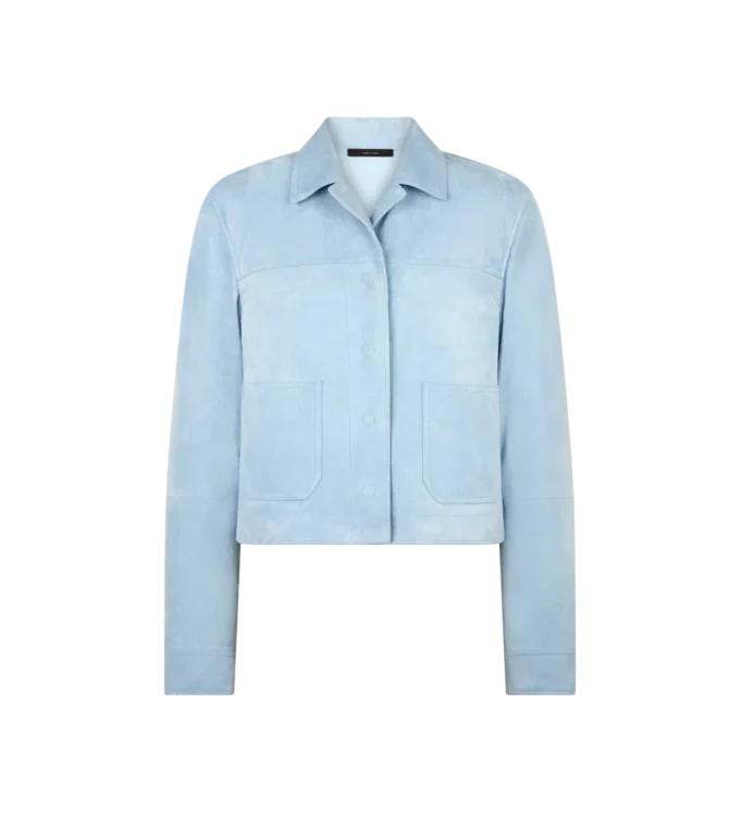 Soft Lamb Suede Overshirt Jacket