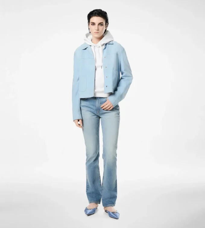 Soft Lamb Suede Overshirt Jacket