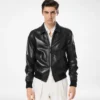Soft Nappa Plonge Collar Blouson