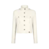 Stand Collar Cropped Safari Jacket Stand Collar Cropped Safari Jacket