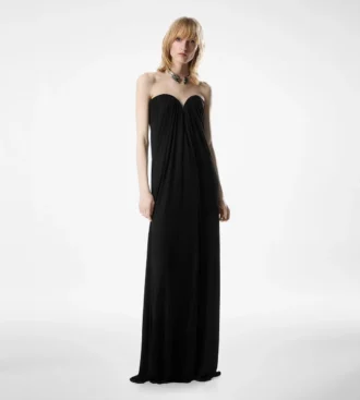 Strapless Draped Evening Dress Strapless Draped Evening Dress