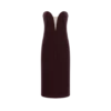 Strapless Velvet Cocktail Dress