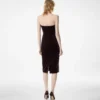 Strapless Velvet Cocktail Dress