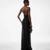 Stretch Jersey Deep V-Neck Evening Dress Stretch Jersey Deep V-Neck Evening Dress