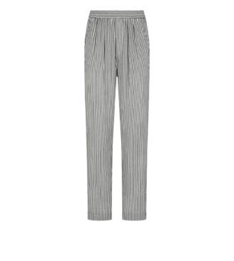 Striped Silk Pj Pants with Piping Striped Silk Pj Pants with Piping