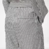 Striped Silk Pj Pants with Piping Striped Silk Pj Pants with Piping