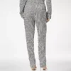 Striped Silk Pj Pants with Piping Striped Silk Pj Pants with Piping