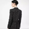 Striped Wool Cotton Barathea Single Breasted Jacket