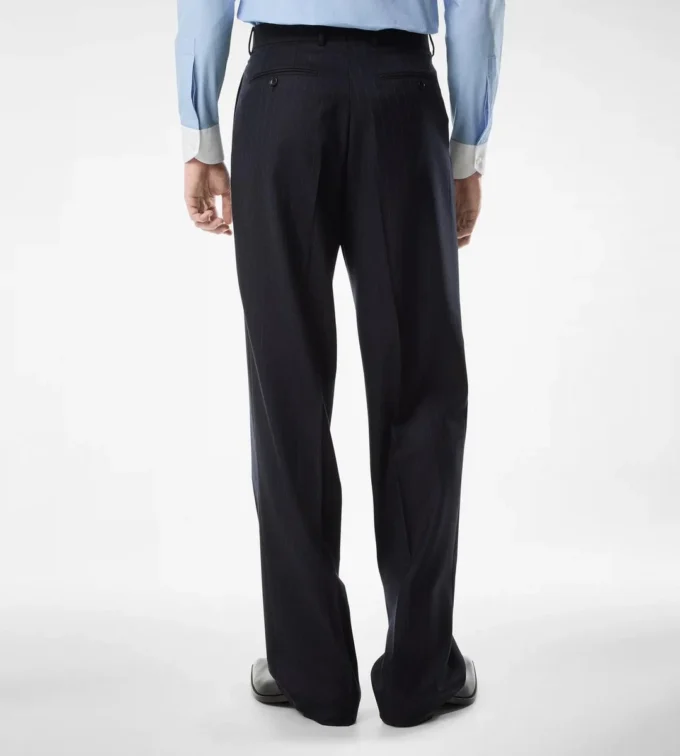 Subtle Pinstripe Double Pleat Pant Subtle Pinstripe Double Pleat Pant