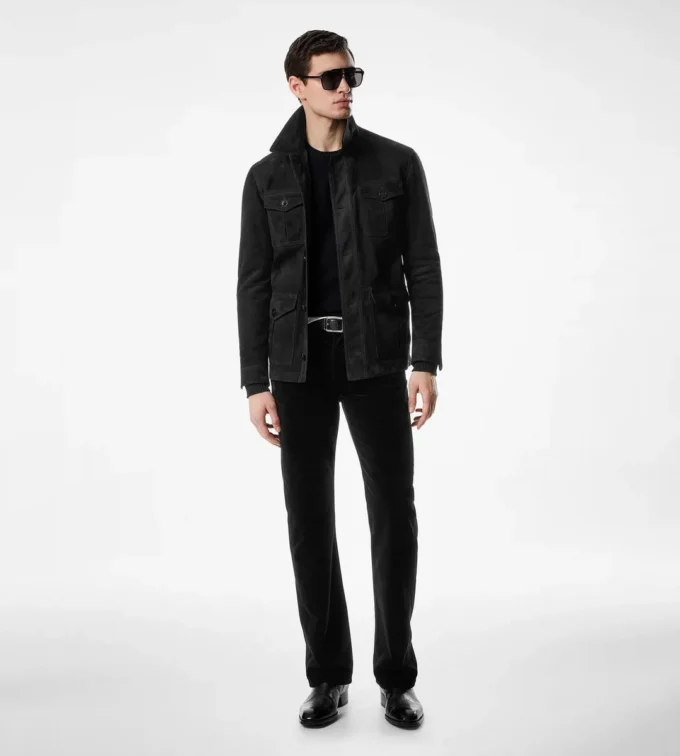 Suede Four Pocket Jacket