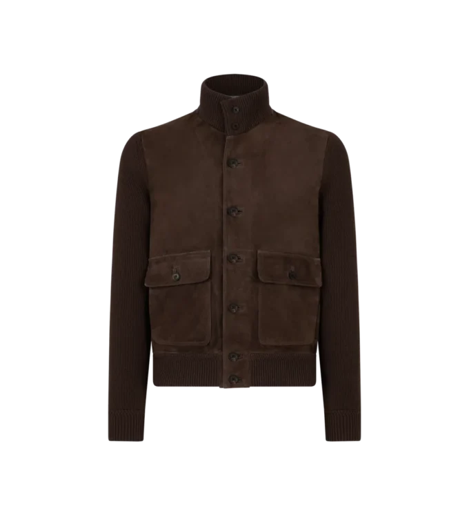 Suede Front Merino Blouson