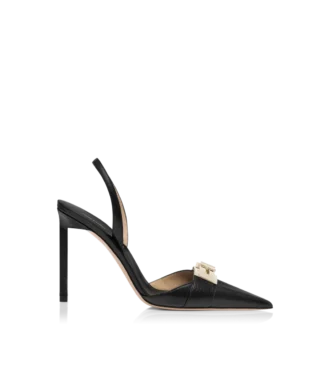 Supple Grain Leather T Latch Slingback Supple Grain Leather T Latch Slingback