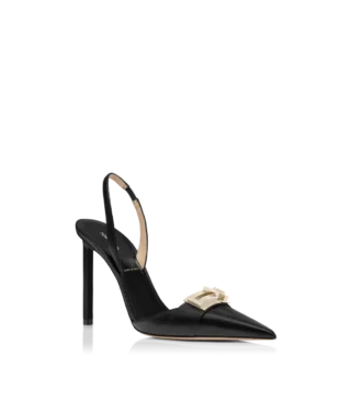 Supple Grain Leather T Latch Slingback Supple Grain Leather T Latch Slingback