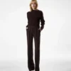 Tailored Double Pleat Wide Leg Pants