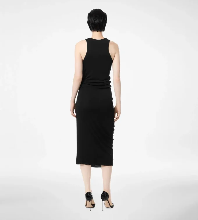 Tank Top Dress with Leather Detail Tank Top Dress with Leather Detail