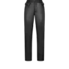 Textured Grain Leather Leather Biker Pants