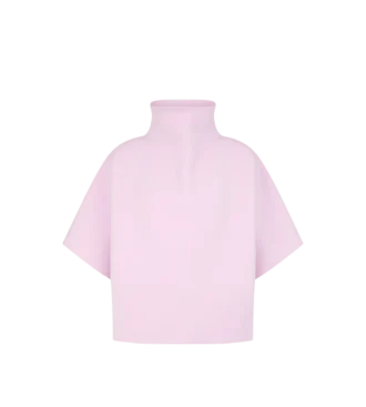 Ultrafine Cashmere Blend Funnel Neck Sculptural T-Shirt Ultrafine Cashmere Blend Funnel Neck Sculptural T-Shirt