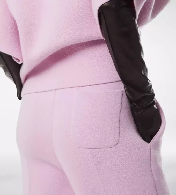 Ultrafine Cashmere Blend Sculptural Joggers
