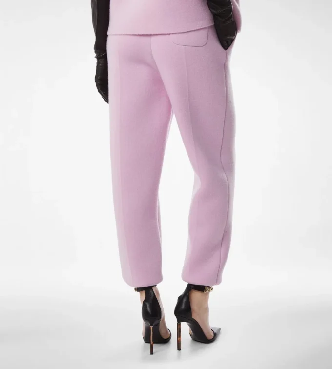 Ultrafine Cashmere Blend Sculptural Joggers
