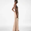 V-Neck Criss-Cross Evening Dress