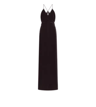 V-Neck Evening Dress with Cut Out V-Neck Evening Dress with Cut Out