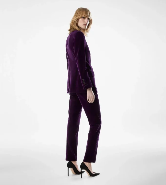Wallis Double Breasted Peak Lapel Velvet Jacket Wallis Double Breasted Peak Lapel Velvet Jacket