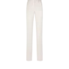 Washed Cotton Silk Blend Duchesse Tailored Straight Pants Washed Cotton Silk Blend Duchesse Tailored Straight Pants