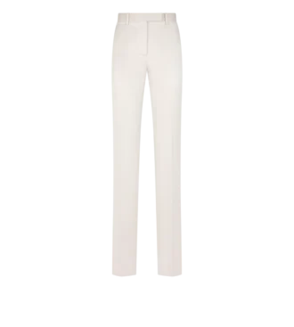 Washed Cotton Silk Blend Duchesse Tailored Straight Pants Washed Cotton Silk Blend Duchesse Tailored Straight Pants