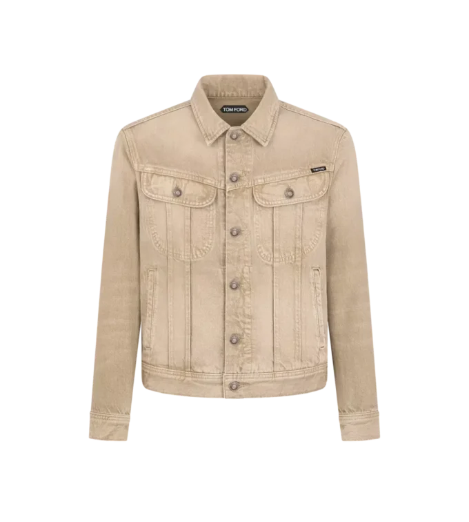 Washed Sand Icon Denim Jacket