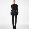 Washed Silk Georgette Long Sleeve Blouse Washed Silk Georgette Long Sleeve Blouse