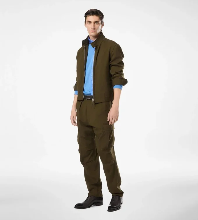 Wool Cashmere Silk Reps Cargo Pant Wool Cashmere Silk Reps Cargo Pant