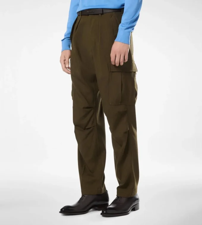 Wool Cashmere Silk Reps Cargo Pant Wool Cashmere Silk Reps Cargo Pant