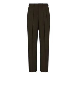 Wool Cashmere Silk Reps Double Pleat Pant Wool Cashmere Silk Reps Double Pleat Pant