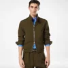 Wool Cashmere Silk Reps Harrington