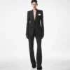 Wool Silk Blend Single Breasted Tuxedo Jacket Wool Silk Blend Single Breasted Tuxedo Jacket