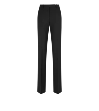 Wool Silk Blend Tailored Straight Pants Wool Silk Blend Tailored Straight Pants