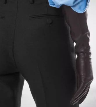 Wool Silk Blend Tailored Straight Pants Wool Silk Blend Tailored Straight Pants