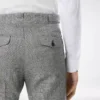 Wool Silk Linen Sharkskin Pant