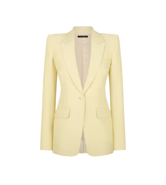 Wool Silk Radzmir Single Breasted Peak Lapel Jacket Wool Silk Radzmir Single Breasted Peak Lapel Jacket